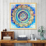 Pinturas con Diamantes Mandala Persa (30x30) - Pintura Diamante Llenado Parcial - bordado diamante, diamante  cuadrado, diamond painting, llenado parcial, MANDALA, Mandalas, mosaico diamante, PERSA, pintura diamante 