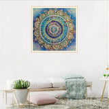 Pinturas con Diamantes Mandala Persa (30x30) - Pintura Diamante Llenado Parcial - bordado diamante, diamante  cuadrado, diamond painting, llenado parcial, MANDALA, Mandalas, mosaico diamante, PERSA, pintura diamante 