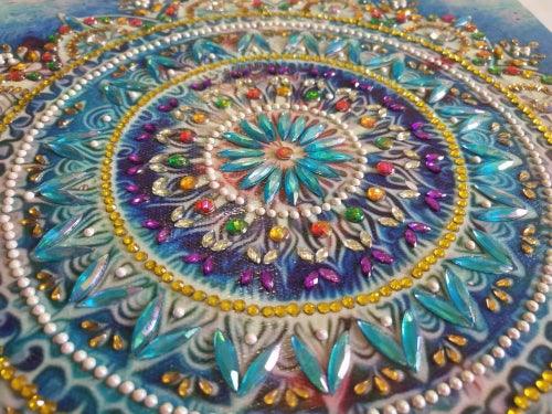 Pinturas con Diamantes Mandala Persa (30x30) - Pintura Diamante Llenado Parcial - bordado diamante, diamante  cuadrado, diamond painting, llenado parcial, MANDALA, Mandalas, mosaico diamante, PERSA, pintura diamante 