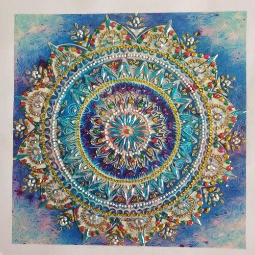 Pinturas con Diamantes Mandala Persa (30x30) - Pintura Diamante Llenado Parcial - bordado diamante, diamante  cuadrado, diamond painting, llenado parcial, MANDALA, Mandalas, mosaico diamante, PERSA, pintura diamante 