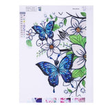 Pinturas con Diamantes Flores y Mariposas (40x30) - Pintura Diamante Llenado Parcial - bordado diamante, diamante  cuadrado, diamond painting, FLORES, llenado parcial, MARIPOSA, mosaico diamante, pintura diamante, PRIMAVERA 