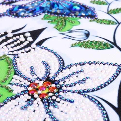 Pinturas con Diamantes Flores y Mariposas (40x30) - Pintura Diamante Llenado Parcial - bordado diamante, diamante  cuadrado, diamond painting, FLORES, llenado parcial, MARIPOSA, mosaico diamante, pintura diamante, PRIMAVERA 