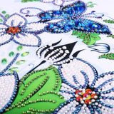 Pinturas con Diamantes Flores y Mariposas (40x30) - Pintura Diamante Llenado Parcial - bordado diamante, diamante  cuadrado, diamond painting, FLORES, llenado parcial, MARIPOSA, mosaico diamante, pintura diamante, PRIMAVERA 
