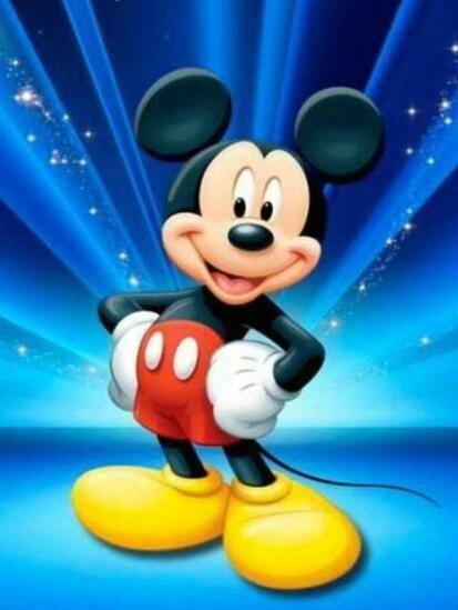 Pinturas con Diamantes Mickey Mouse (20x25) - Pintura Diamante Redondo - diamond painting, disney, MICKEY, MONITOS, mostacilla redonda, MOUSE, Niños, Personajes 