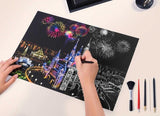 Manualidades Pintura Scratch Moscú - arte raspar, ciudades, moscu, rascar, raspar, scratch, scratch art 