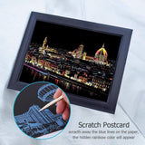 Manualidades Pintura Scratch Florencia - ciudades, europa, florencia, italia, rascar, raspar, scratch, scratch art 
