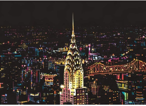 Manualidades Pintura Scratch Nueva York - ciudades, nueva york, scratch, scratch art 