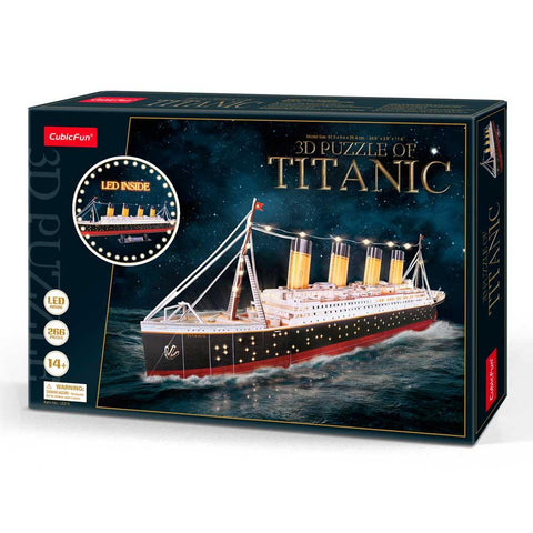 Puzzle 3d Puzzles 3d CubicFun - Titanic LED 🚢 - CubicFun, DIY, modelo a escala, puzzle, puzzle 3d, Puzzle 3D Led, puzzle madera, puzzle3d, Puzzles 3D, Puzzles 3D Chile, RMS Titanic, Titanic LED 