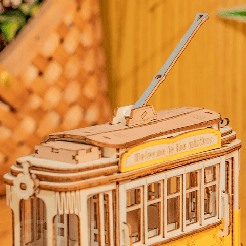 Puzzle 3d Puzzle 3d Madera Robotime 🚋 Tranvía (Tramcar) 🚋 - DIY, Instrumentos Musicales, modelo a escala, puzzle, puzzle 3d, puzzle madera, puzzle3d, Puzzles 3D Chile, robotime, Rolife, TG505, tramcar, tranvía 