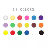Manualidades Set de 18 Lápices Acrílicos de Colores - Punta Extra Fina - acrilico, arte, lapices, lapices acrílicos, Manualidades, marcadores, marcadores acrílicos, Niños, pintura 