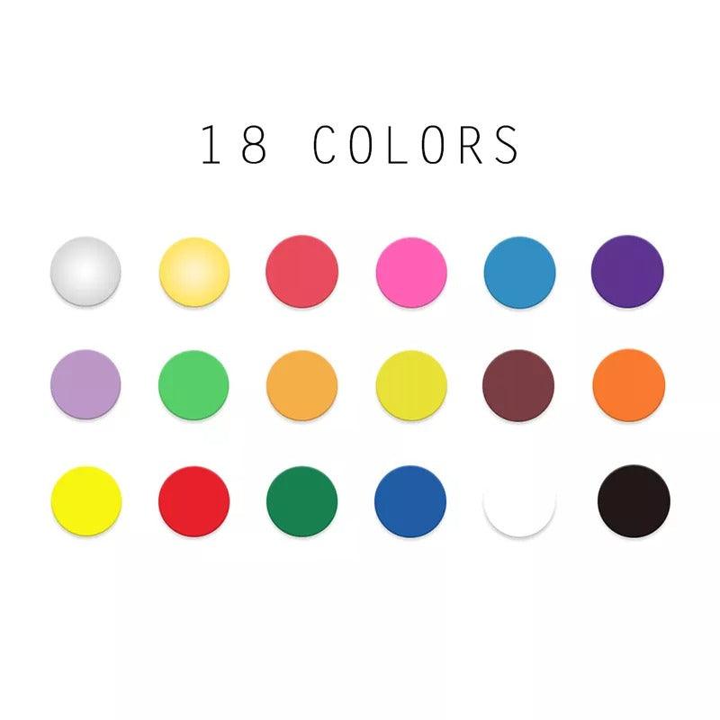 Manualidades Set de 18 Lápices Acrílicos de Colores - Punta Extra Fina - acrilico, arte, lapices, lapices acrílicos, Manualidades, marcadores, marcadores acrílicos, Niños, pintura 