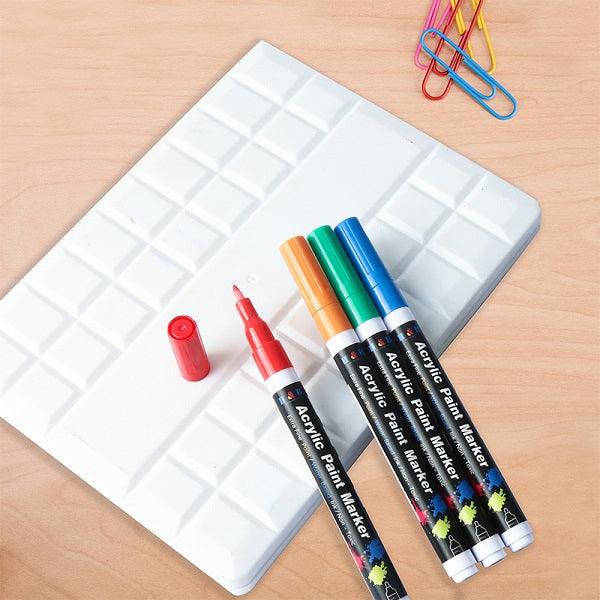 Manualidades Set de 18 Lápices Acrílicos de Colores - Punta Extra Fina - acrilico, arte, lapices, lapices acrílicos, Manualidades, marcadores, marcadores acrílicos, Niños, pintura 
