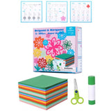 Manualidades Set de Origami y Kirigami Para Niños Incluye 500 Hojas - arte, creatividad, flores, infantil, kirigami, kit kirigami, kit origami, LT077, Manualidades, Niños, origami 