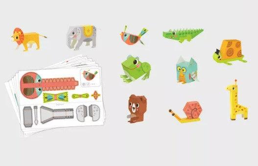 Manualidades Kit de Origami 3D (Prearmados) - Incluye 10 Animales - animales, arte, creatividad, infantil, Manualidades, Niños, origami 