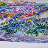 Pinturas con Diamantes Niña arcoiris (40x30) - Pintura Diamante Llenado Parcial - anime, bordado diamante, diamante  cuadrado, diamond painting, llenado parcial, mosaico diamante, niña, pintura diamante, princesa 