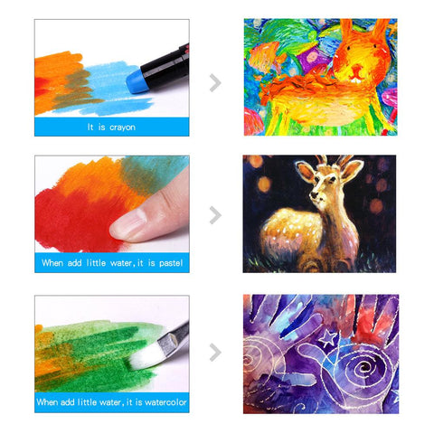 Manualidades Set de 6 Lápices de Colores Lavables Pinta Cara - arte, crayones, lapices, lavable, Manualidades, Niños, no toxico, pintura 