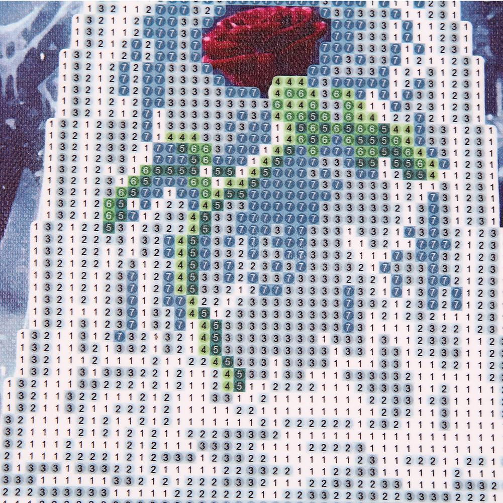 Pinturas con Diamantes La Rosa (30x30) - Pintura Diamante Cuadrado - BELLA Y BESTIA, bordado diamante, diamante  cuadrado, diamond painting, disney, LA ROSA, mosaico diamante, mostacilla cuadrada, pintura diamante, pintura diamantes 