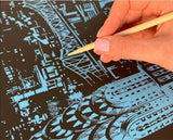 Manualidades Pintura Scratch Malasia - ciudades, europa, florencia, italia, rascar, raspar, scratch, scratch art 
