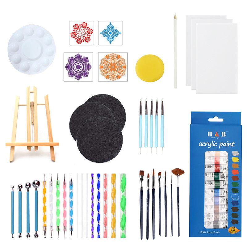 Manualidades Kit Profesional de Puntillismo para Mandalas - Colores, kit mandalas, Mandalas, Manualidades, Pintura, Plantillas, Puntillismo, Puntos, set mandalas, stencils 