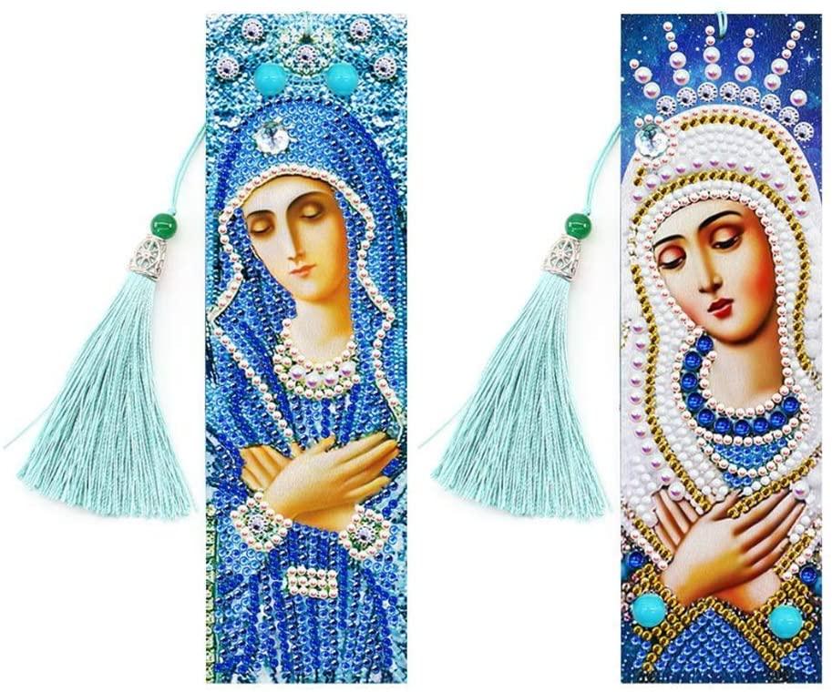Pinturas con Diamantes Set de Marcadores de Páginas - animales, buho, cuero, diamantes, lectura, libro, marcador, pagina, pavo real 