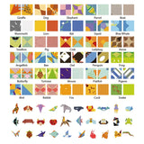 Manualidades Kit de Origami Infantil - Mundo Animal - 30 Piezas - animales, arte, creatividad, infantil, LT029, Manualidades, Niños, origami 