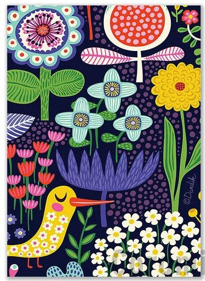 Pinturas con Números Primavera Animada - Pintura por Numero (50x40) - Animales, Flores, Paint By Numbers, paisaje, pintura por numeros 