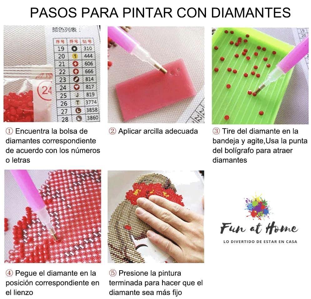 Kit de Pintura con Diamantes 5D - Diamond Paint - Virgen del