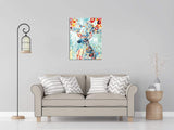 Pinturas con Números Ciervo Floral - Pintura Por Número (40x50) - Animal, Animales, Ciervo, Flores, Niños, number painting, Paint By Numbers, Pintura con Número, Primavera, Romantico 