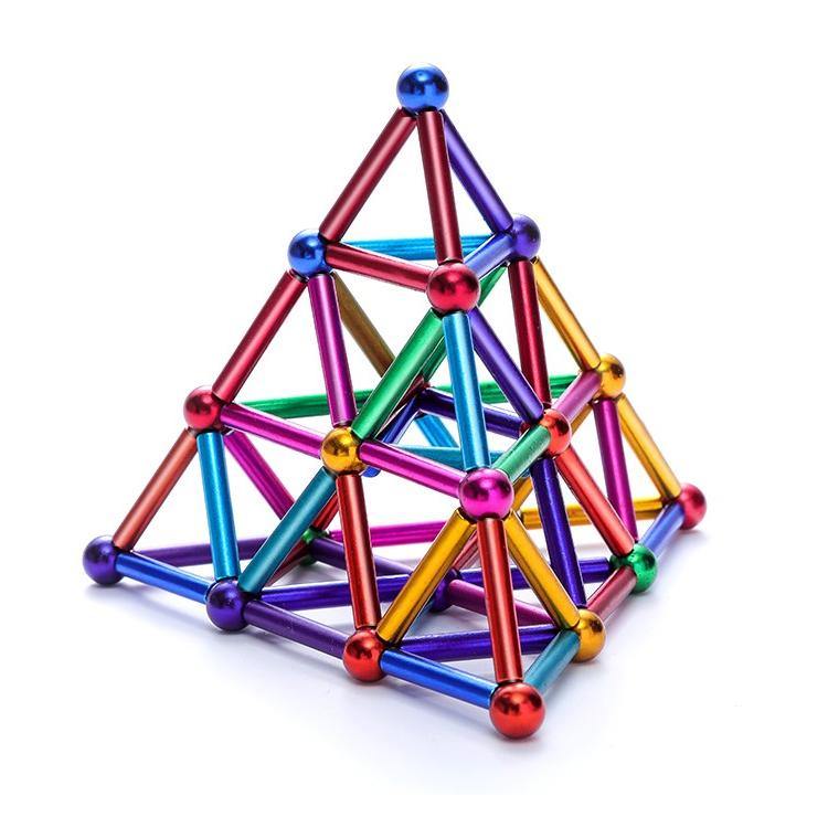 Juegos Magnéticos Set Barritas Magnéticas y Bolas de Acero - barras magnéticas, barras magnéticas plateadas, barritas imantadas, barritas magnéticas, Bloques de Construcción, bolas de acero, bolitas de acero, imanes, imanes de neodimio, juegos magnéticos, Niños, palitos magnéticos, palos magnéticos, varillas magnéticas, varitas magnéticas 