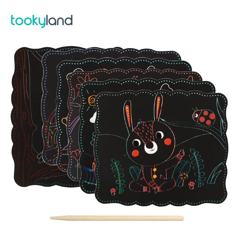 Manualidades Set Scratch Art Mascotas - 7 Piezas - animales, arte, Manualidades, mascotas, Niños, scratch, scratch art 