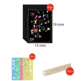 Manualidades Set 50 Hojas Para Raspar - animales, entretencion, hojas para raspar, infantil, láminas raspables, Manualidades, Niños, pajaros, rasca, raspa, scratch, scratch art, set papel arcoíris para rascar, set tarjetas raspables, tarjetas de papel artístico, tarjetas para rascar, tarjetas para raspar, tarjetas raspables 