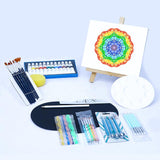 Manualidades Kit Profesional de Puntillismo para Mandalas - Colores, kit mandalas, Mandalas, Manualidades, Pintura, Plantillas, Puntillismo, Puntos, set mandalas, stencils 